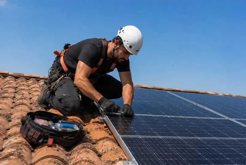Maintenance et monitoring de panneaux solaires à Marquillies